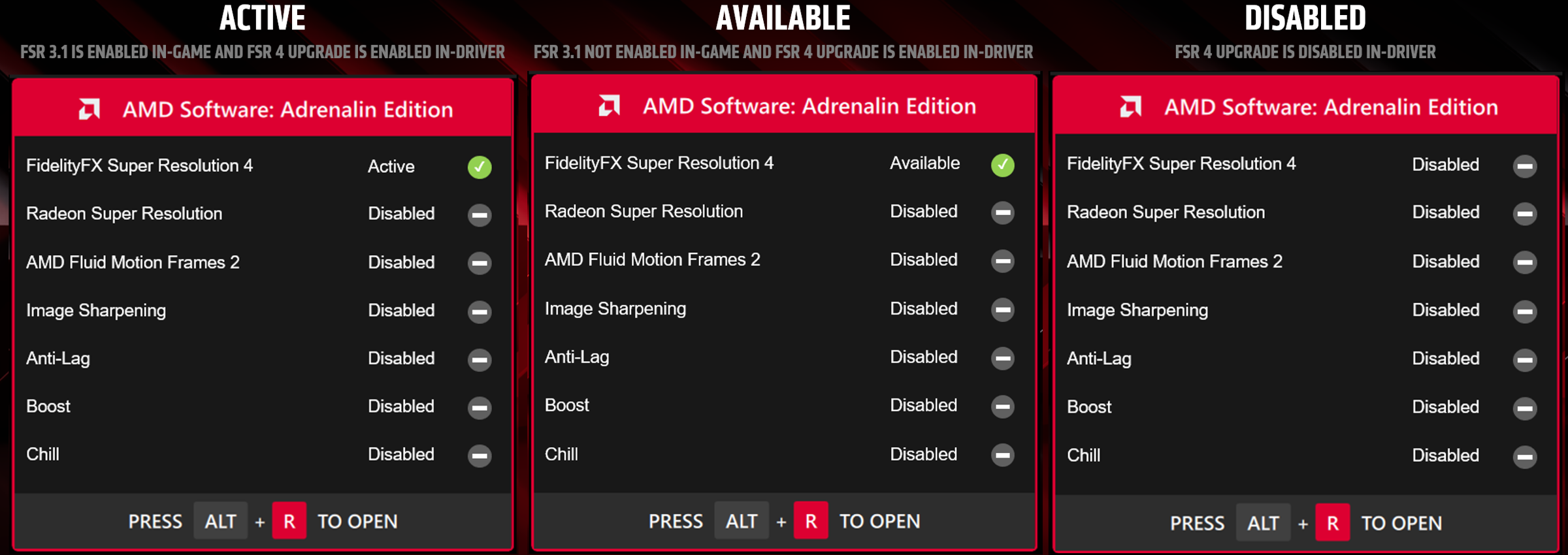 AMD GPU FSR4 Adrenaline