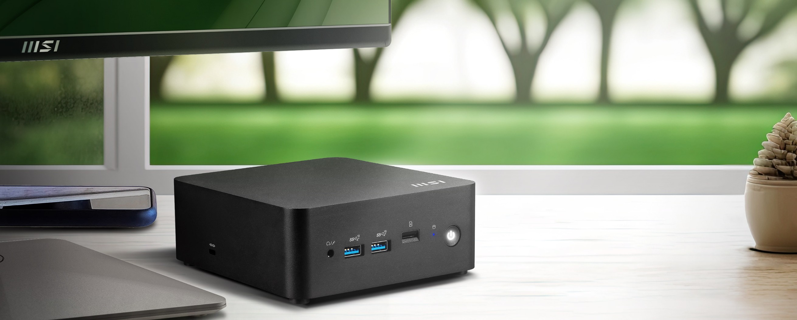 MSI Cubi NUC AI+ 2M rear ports